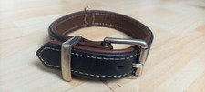 Feinstes Elchleder: Hunde Halsband von Hunter, braun, 30-38cm, 2,5cm