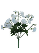 12-Head Artificial Silk Gyps Carnation Bunch for Wedding, Home, Grave, Outdoor