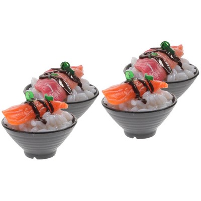  Set of 2 Rindfleischreismodell Kind Simulationsfutterspielzeug Essensrequisiten