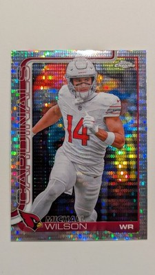 2025-26 Topps Chrome Football - Michael Wilson #2 Pulsar Refractor Cardinals