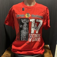Men  s Size M T-Shirt Hockey Chicago Blackhawks 2013 Champions Tee