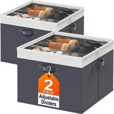Shoe Organizer for Closet - 2 Packs Hold up to 32 Pairs, Large Shoe Storage O...