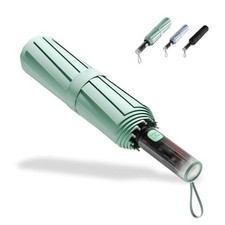 Compact Umbrella For Travel- Automatic Umbrella for Rain and Sun, UV Green