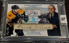 1/1 PATRICE BERGERON & FRANK SELKE Boston Dual AUTO Card *PRICELESS AUTHENTIC