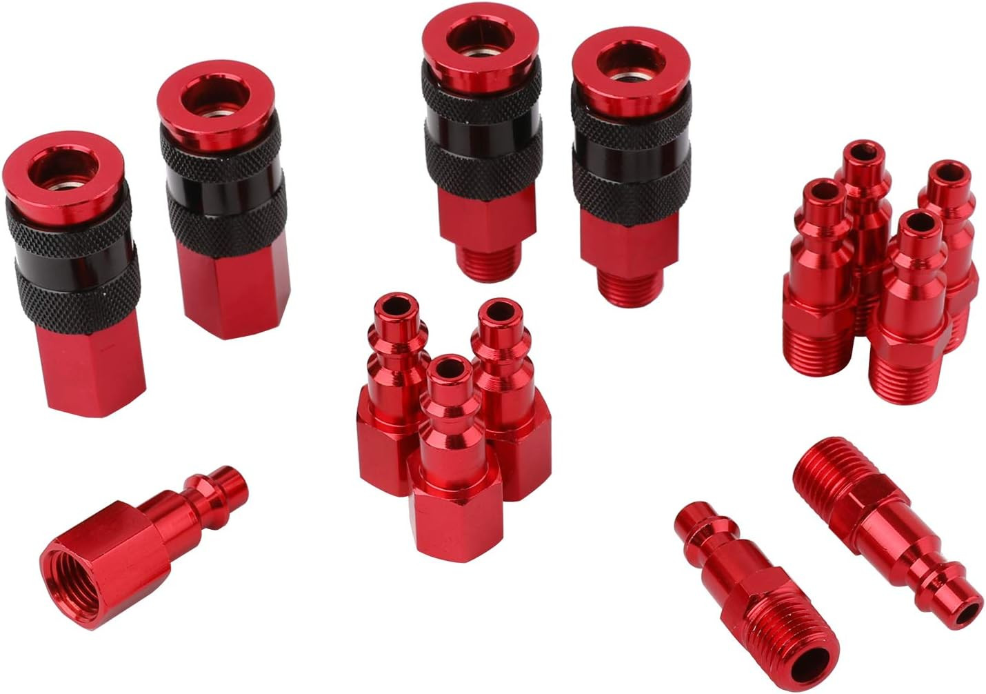 Hose Fittings, Universal Air Coupler, 14 Pieces Air Compres