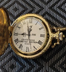 Statue of Liberty Eagle Centennial Pocket Watch Quartz 1886-1986 Limited Chain — photo 1
