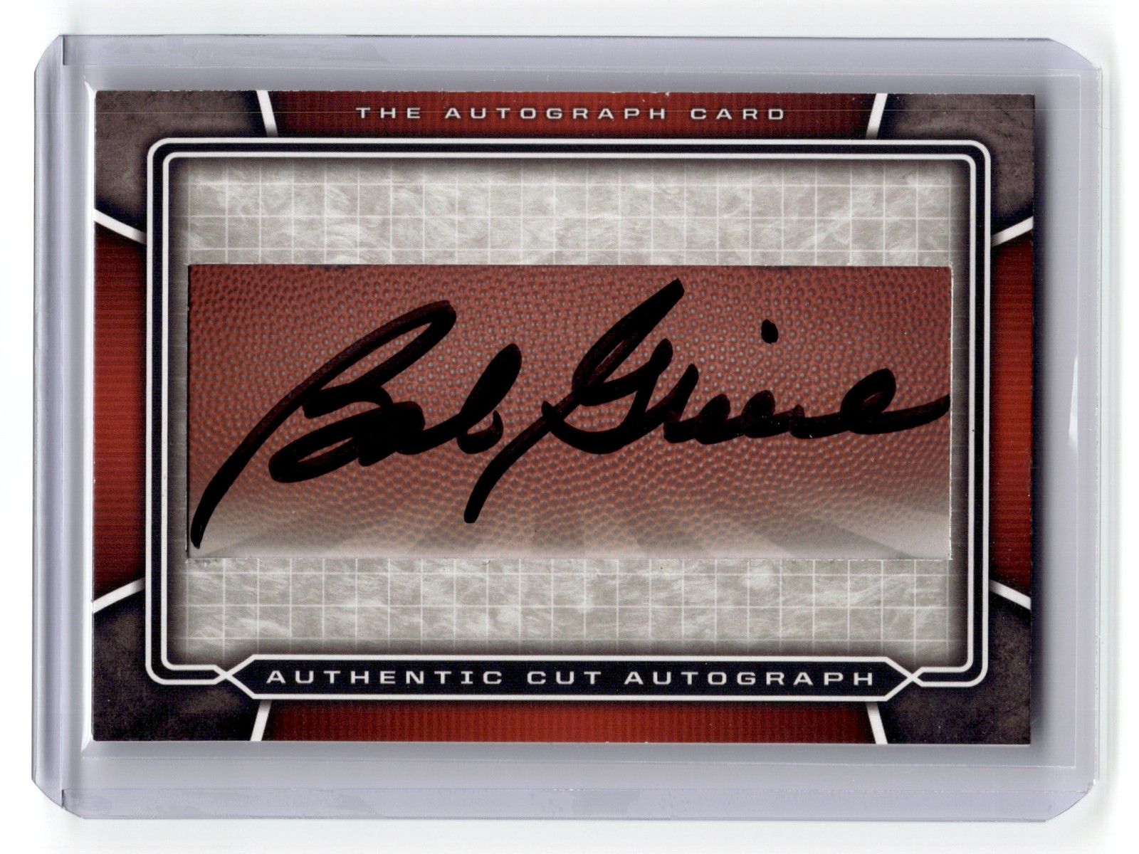 1995 The Autograph Card Bob Griese Signature Cut 1/1 Dolphins Auto