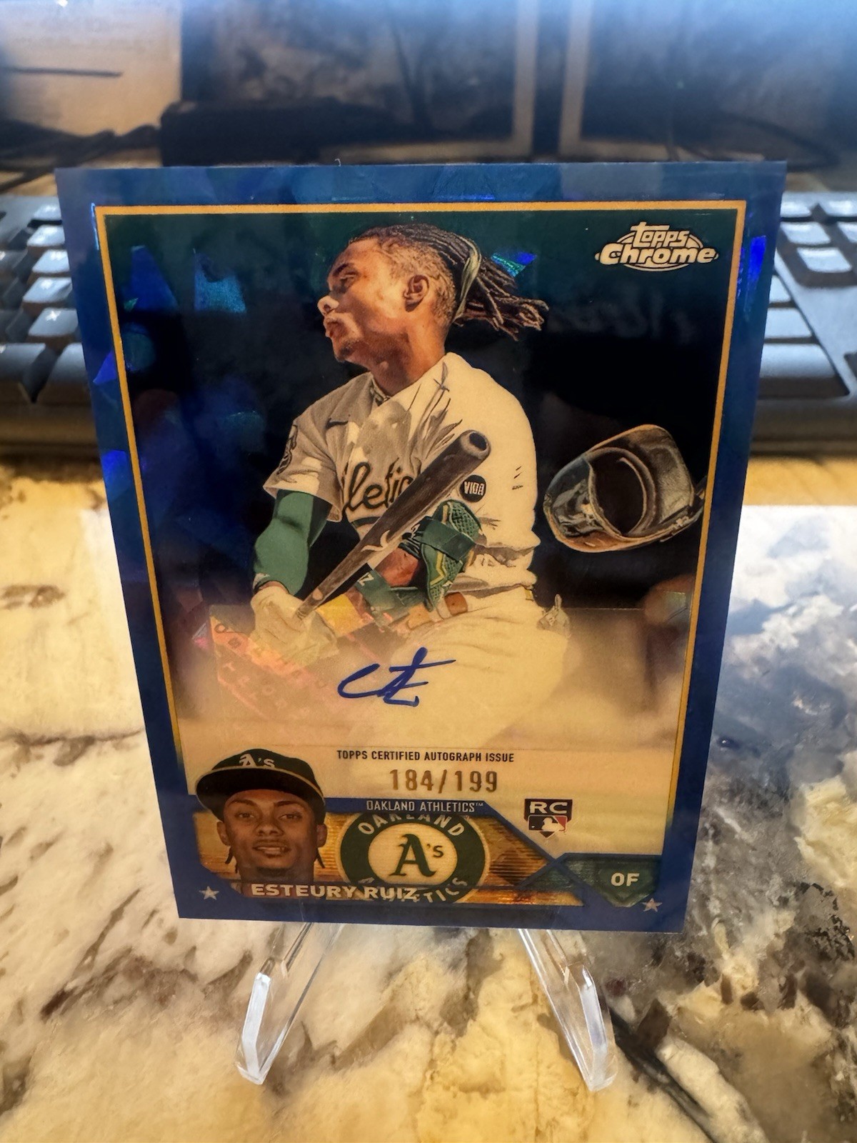 2023 Topps Chrome Update Sapphire Edition - Auto Esteury Ruiz /199