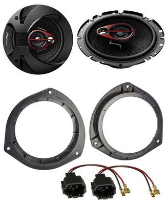 Pioneer 3-way 250 Watt 16.5 cm speakers for Hyundai i20 from 15 door front rear