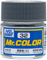 Mr. Hobby Mr. Color Lacquer C032 Semi-Gloss Gray 2 10ml C32