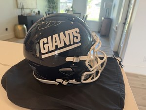 Odell Beckham Jr. NY Giants Autographed Throwback Speed Authentic Helmet