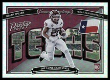 Isaiah Spiller 2022 Panini Prestige Seasons Greetings #SG-14 Texas A&M Aggies