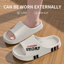 Men's Summer Thong Slippers Thick Bottom Anti-Slip Deodorant EVA Wear-Resistant