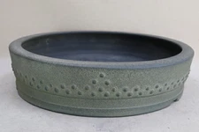 Japanese Bonsai Pot Tokoname AIBA KOYO φ13.4"(34cm) Unglazed Round J468