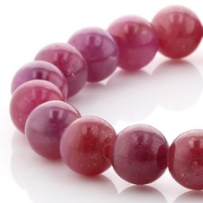 Ruby Bead Bracelet 7mm No.9 Premium Grade 5A