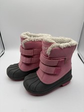 Cat Jack Pink Snow Boots Toddler Size 9 Girls Faux Fur Water Proof Thermolite