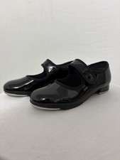 So Danca Girls Tap Shoes Black Patent Leather Mary Jane Strap 11.5 S B233