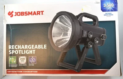 Foco recargable JobSmart 3500 lúmenes mango ergonómico de goma negro (nuevo en caja) Foto 1 de 4