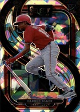 2025 Panini Select [Cracked Ice] - Darren Baker (RC) #200 - Nationals