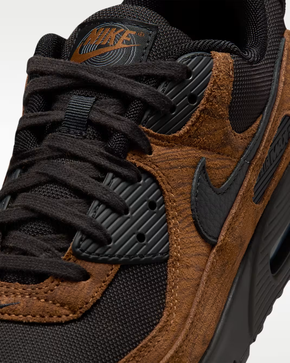 28.0 ナイキ エア マックス 90 NIKE Air Max 90 Premium IQ0283 281 Light British Tan Velvet Brown