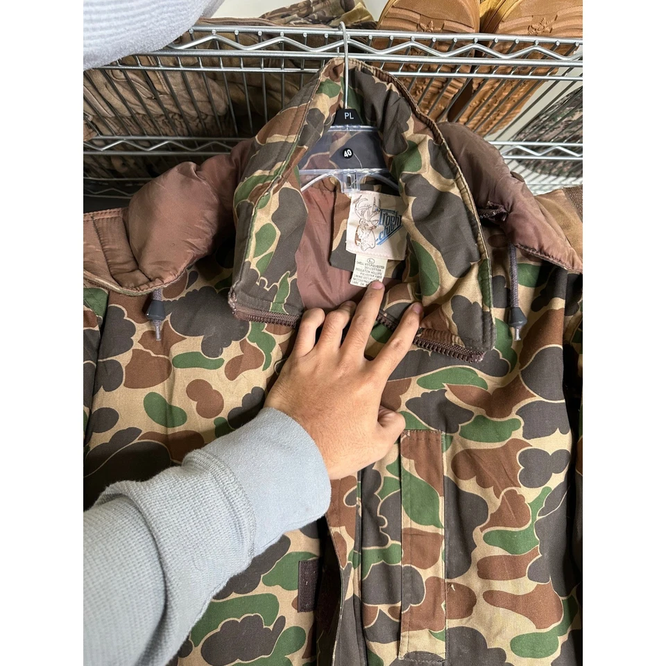 Chaqueta de Caza Camuflada Guide Gear De Colección Años 80 Aislada Acolchada Para Hombre Grande 40 Foto 3 de 4