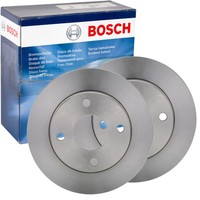 2X Bosch Bremsscheiben 239,5Mm Voll Vorne Passend FÜR Ford Fiesta KA Mazda 121