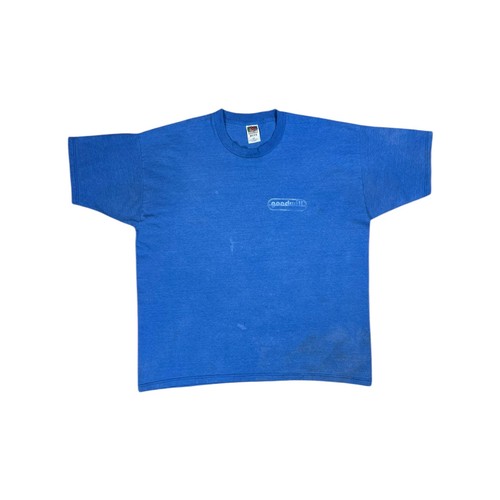 Vintage 90s goodwill thrift store faded blue tee (XXL)