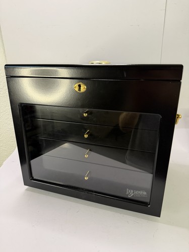 Don Salvatore Havana Cigar Humidor Cabinet 5 Drawer Glass Vertical Display 125ct