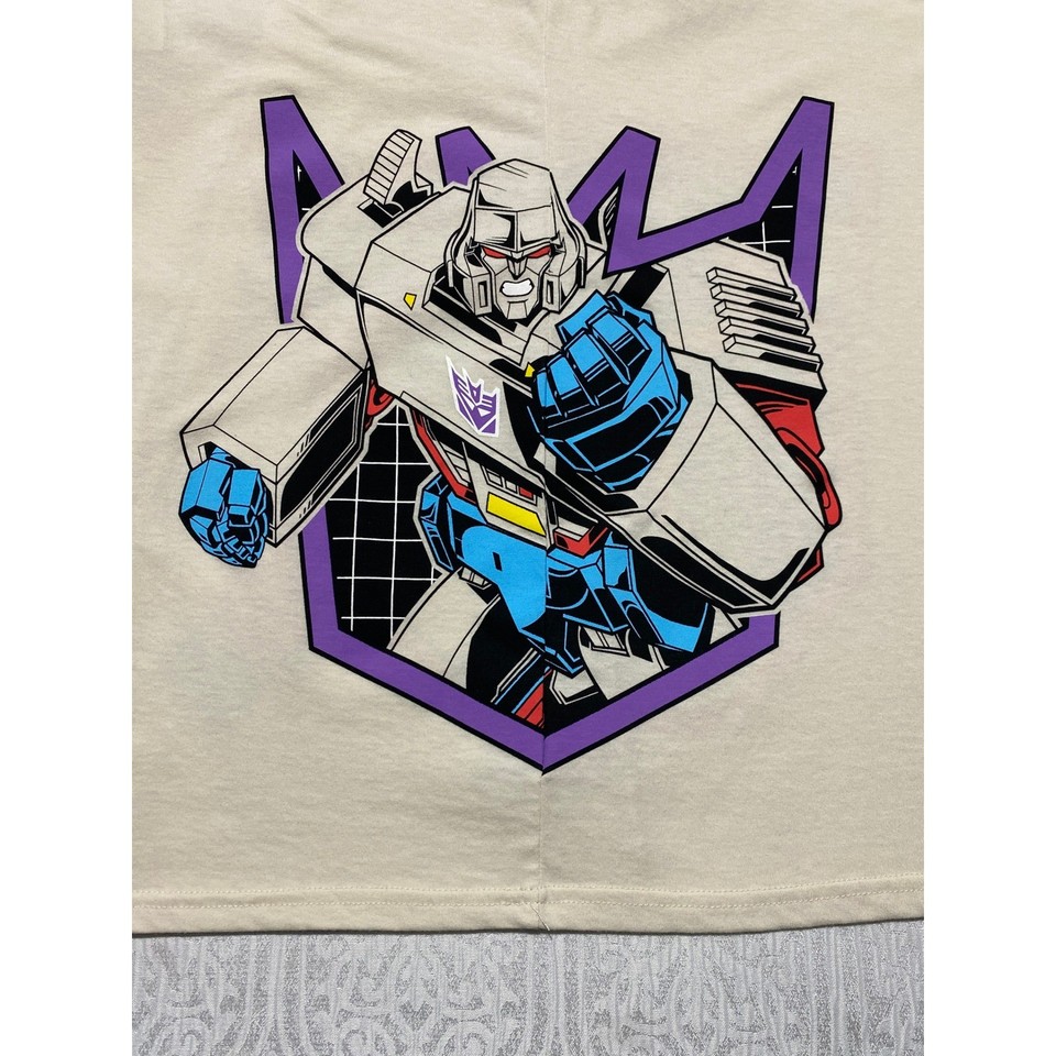 Transformers Optimus Prime Megatron Graphic T-Shirt XL Lt Birch Freeze ...
