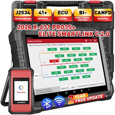 LAUNCH X431 PRO3S+ELITE+ & SmartLink C V2.0 HD3 Heavy Duty Truck Diagnostic