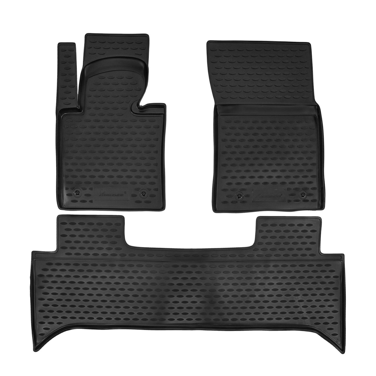 Tapis de sol en caoutchouc Land Rover Range Rover 3 protection habitacle auto L322 3pcs