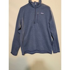 Patagonia Better Sweater Mens XL 1/4 Zip Fleece Pullover Navy Blue Heather 25527