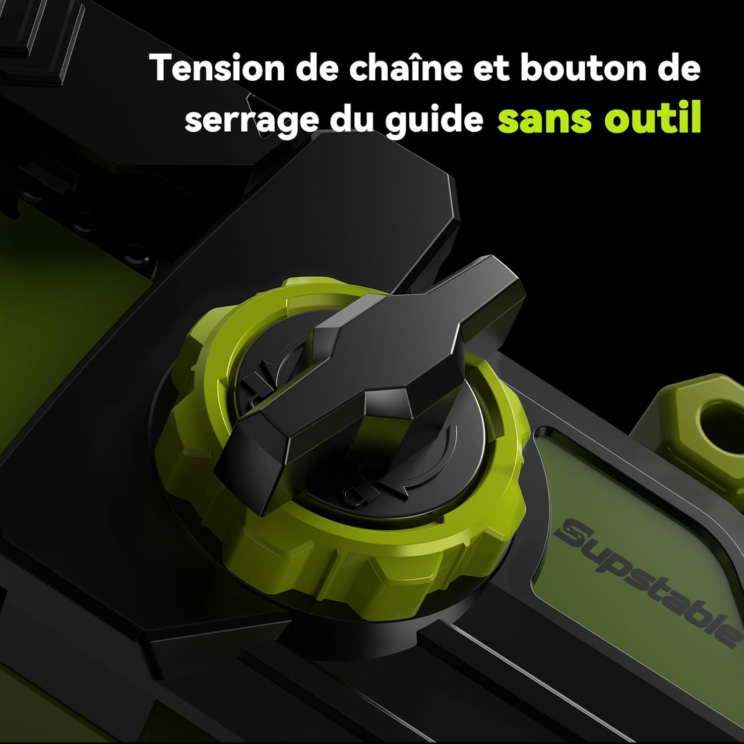 tronconneuse electrique batterie portable – vue détaillée
