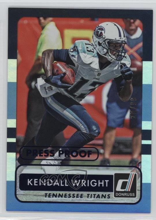 2015 Panini Donruss Press Proof Blue 28/99 Kendall Wright #95 0c6