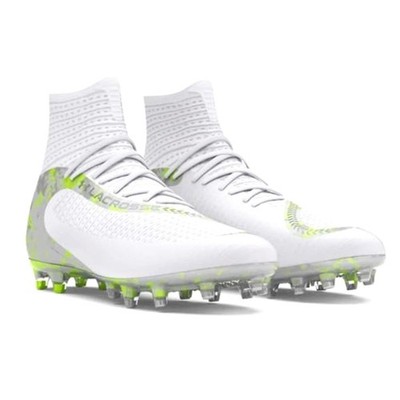 New Under Armour UA Highlight LAX MC Lacrosse Cleats 3028659-100 White Size 12