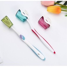 6 Pcs Suction Cup Storage Holder Hanging Toothbrush Holders with Cover
