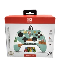 Nintendo Switch 2 Wired Controller Mario Time PowerA - New Factory Sealed