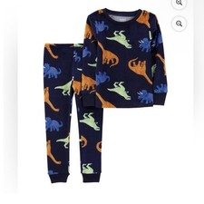 Carter s Baby Boys 12M 2-Piece Pajama Set Dinosaur Print Long Sleeve NEW