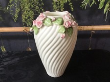 Marks And Spencer Pink Rose Flower Ceramic Vase