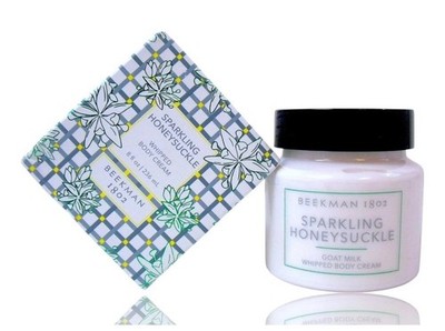 Beekman 1802 ''Sparkling Honeysuckle '' Goat Milk Whipped Body Cream 8 oz. - New