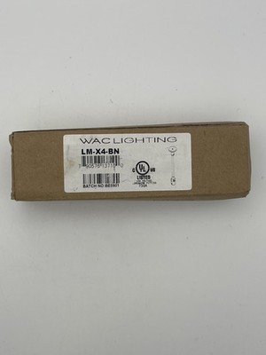 WAC LIGHTING LM-X4-BN Monorail Standoff 4.5 Inch Brushed Nickel NOS
