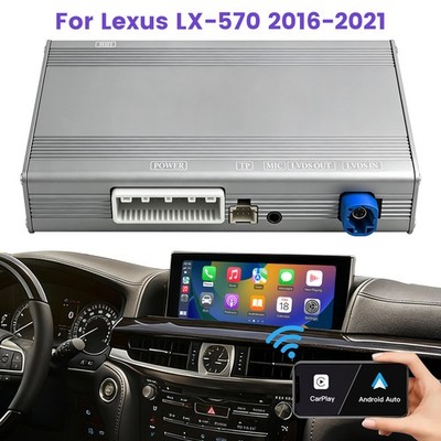 Wireless CarPlay Android Auto Decoder Box Module For Lexus LX-570 2016-2021