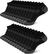 12 Pairs Mens Ankle Socks Athletic Cushioned Running Low Cut Sports Socks for Me