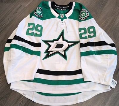 Team Issued Jake Oettinger Primegreen MIC Adidas Dallas Stars Jersey Size  60G