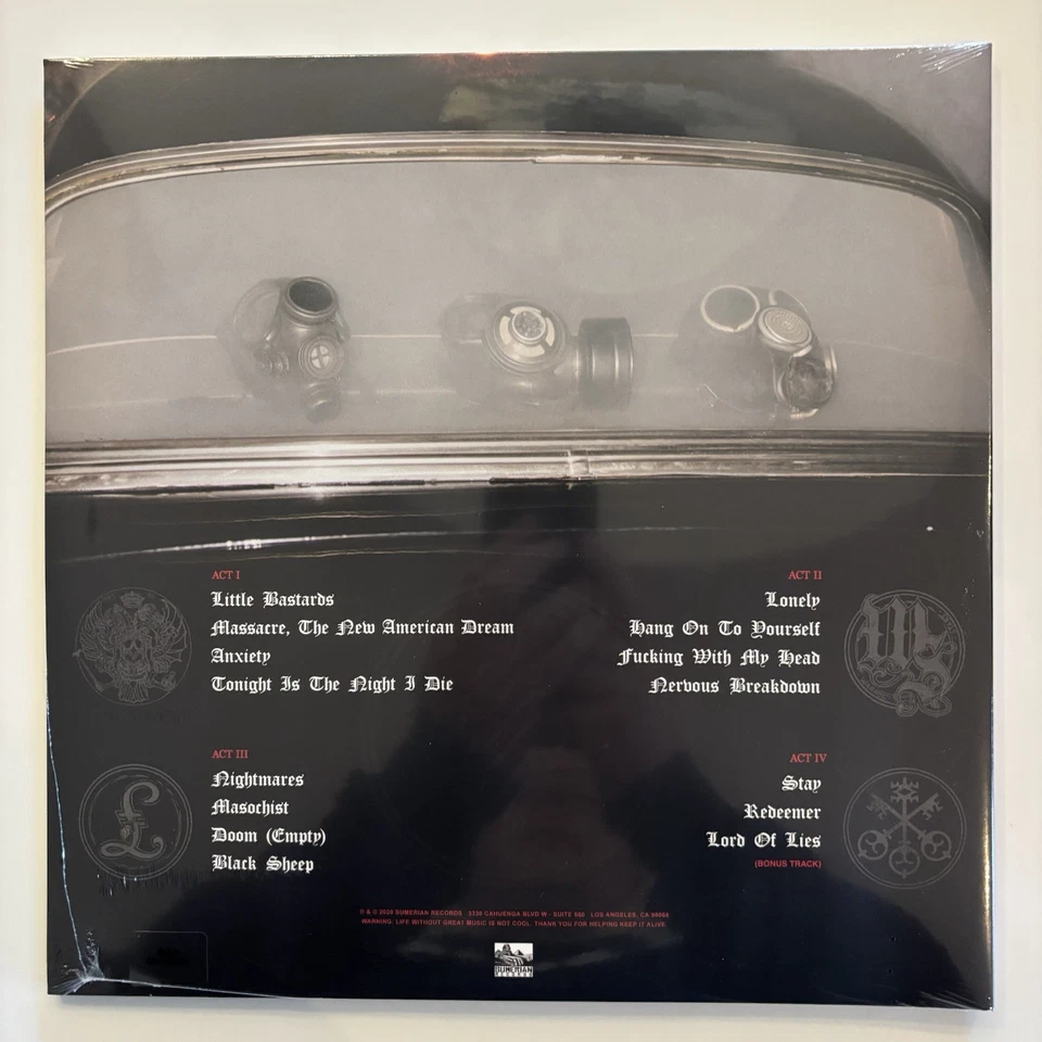 Palaye Royale The Bastards Limited /400 Black Ice Clear Cloudy Vinyl LP New MINT - Image 3 of 4