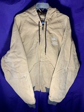 King Louie Brown Work Laborer Canvas USA Made PPL Brunner Island Jacket 2XL Vtg