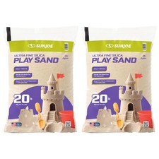 Sun Joe Ultra Fine Silica Play Sand, Sandboxes  Sensory Tables, 20 lbs, 2 Pack