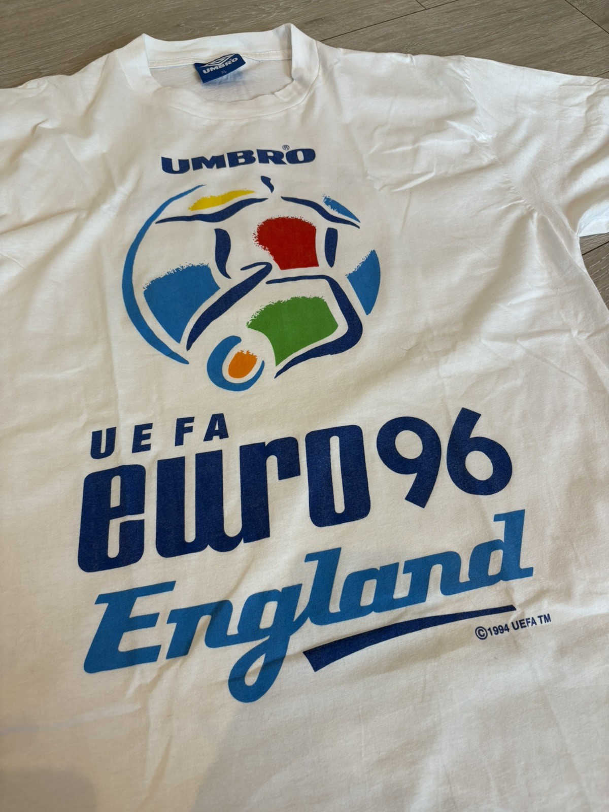 Vintage England Euro 96 Leisure Football Shirt 1996 Adults XL Umbro image 3