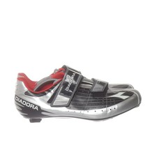 Diadora, Fahrradschuhe, Größe: 46, Silber/Schwarz/Rot, Herren #LiS