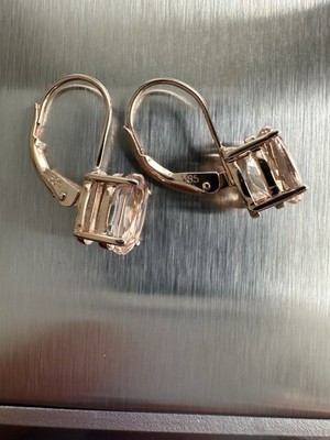 Ohrringe Ohrhänger Rotgold 585 14 Karat, 1,94g. Stein-Zirkon. Neuwertig.